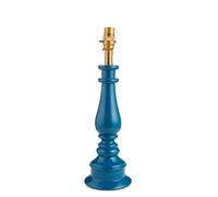 Loops Elegant Marlin Blue Table Lamp Base With Brass Accent For Stylish Home Decor