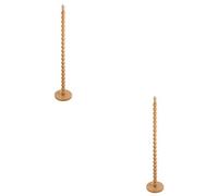 Loops Elegant Natural Bamboo Floor Lamps - 2 Pack - 1340mm Tall With Unique Wooden Stem And Led Bulbs
