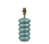 Loops Elegant Ocean Spray Ceramic Table Lamp Base With Aged Brass Finish For Modern Interiors
