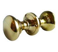 Loops Elegant Polished Brass Oval Rim Door Knob For Sophisticated Interiors