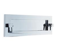 Loops Elegant Polished Chrome Postal Knocker 250X76mm For Stylish Entrances - External Front Door Letter Box Plate