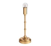 Loops Elegant Portable Rechargeable Touch Dimmer Table Lamp With Aged Brass Finish
