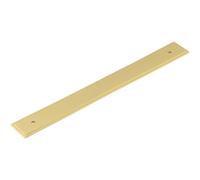 Loops Elegant Satin Brass Backplate For Cabinet Handle 268X30mm - Kitchen Drawer Pull Handle