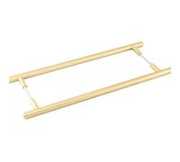 Loops Elegant Satin Brass Pull Handle 425mm - Back To Back Design For Modern Homes - Door Handle