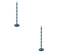 Loops Elegant Satin Marlin Blue 2 Pack Tall Floor Lamps For Stylish Home Lighting
