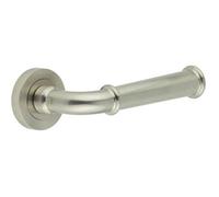 Loops Elegant Satin Nickel Lever Door Handle For Modern Interiors - Interior Handle