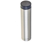 Loops Elegant Satin Nickel Wall-Mounted Door Stop For Home Safety - Solid Brass & Rubber Stopper