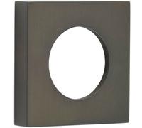 Loops Elegant Square Plain Outer Rose In Dark Bronze Finish - Door Handle