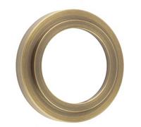 Loops Elegant Stepped Outer Roses For Antique Brass Escutcheons - Solid Brass Key Hole Cover