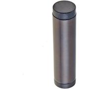 Loops Elegant Wall Mounted Door Stop In Dark Bronze Finish - Solid Brass & Rubber Stopper
