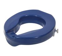 Loops Ergonomic Blue Raised Toilet Seat With Anti-Bacterial Finish And Comfort Design
