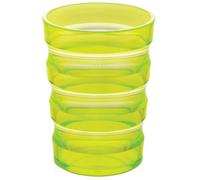 Loops Ergonomic Easy Grip Spill-Proof Cup With Cap - Ideal For Hot & Cold Drinks - Yellow