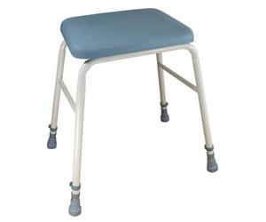 Loops Ergonomic Height Adjustable Perching Stool With Padded Wipe Clean Seat - Ideal For Comfort And Stability