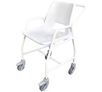 Loops Ergonomic Mobile Shower Chair With Castors And Dual Brake System For Safety