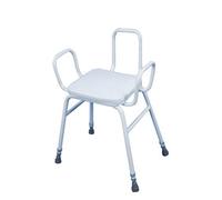 Loops Ergonomic Perching Stool With Arms And Backrest - Adjustable Height 760-915mm For Comfort And Safety