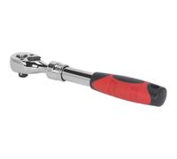 Extendable Flip Reverse Ratchet Wrench - 3/8 Inch Sq Drive - Pear-Head Design