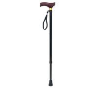 Loops Extending Walking Stick with Ergonomic Wooden Handle - 10 Height Settings Loops Multicolor