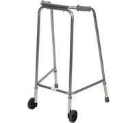 Loops Extra Large Lightweight Aluminium Walking Frame With Wheels - Adjustable Height 870-970mm