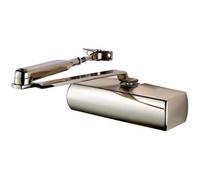 Loops Fixed Power Overhead Door Closer Set 180 Degree Opening 60Kg Doors Satin Nickel