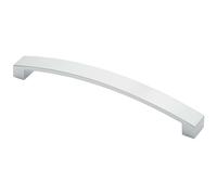 Loops Flat Curved Bow Pull Handle 238 x 25mm 224mm Fixing Centres Polished Chrome Loops Multicolor