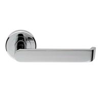 Loops Flat Faced Lever on Concealed Fix Round Rose 50.5mm Diameter Polished Chrome Loops Multicolor