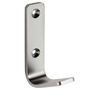 Loops Flat One Piece Single Coat Hook 70 x 20mm Satin Anodised Aluminium Loops Multicolor