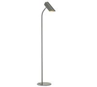 Loops Floor Lamp Dark Grey Highly Polished Nickel Finish LED E27 8W Bulb in Metallics Loops Metallics