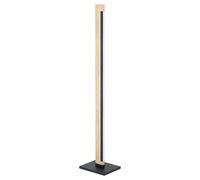 Loops Floor Lamp Light Colour Black Brown Shade White Plastic Bulb LED 22W Included Loops Black