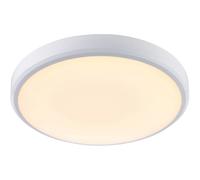 Loops Flush Bathroom Wall OR Ceiling Function Light - 15W CCT LED Module - White Loops White