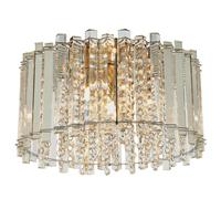 Loops Flush Ceiling Light Clear Crystal & Chrome Plate 4 x 28W G9 clear capsule Loops Multicolor