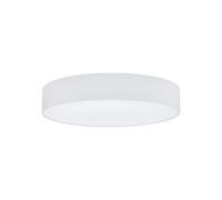 Loops Flush Ceiling Light Colour White Circular Shade White Fabric Bulb E27 5x25W Loops White