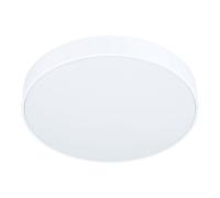 Loops Flush Ceiling Light Colour White Shade White Plastic Bulb LED 18W Included Loops White