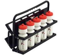 Loops FOLDING Sports Water Bottle Carrier Holder - HOLDS 10 BOTTLES - Football Team