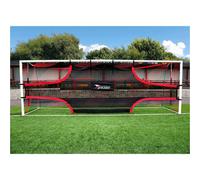 Loops Football Shot Target Training Net - 12 X 6 Feet Goals - Striking Set Piece