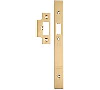 Loops Forend Strike & Fixing Pack Suitable for DIN Security Latch Satin Brass in Metallics Loops Metallics