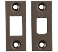 Loops Forend Strike & Fixing Pack Suitable for Tubular Deadbolt Matt Bronze Loops Multicolor