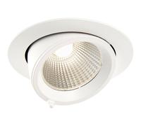 Loops Fully Adjustable Recessed Ceiling Downlight - 30W Cool White LED - Matt White Loops White