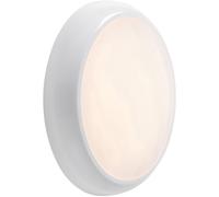 Loops Gloss White Commercial IP65 Bulkhead Light 18W CCT LED Module - Microwave Sensor Loops White