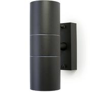 Loops GU10 Anthracite Up & Down Wall Light IP44 Outdoor Twin Dimming Lamp Bulb Fitting Loops Multicolor