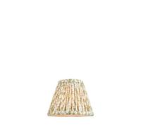 Loops Handcrafted 16Cm Herb Green Tapered Cylinder Lamp Shade With Leaf Design