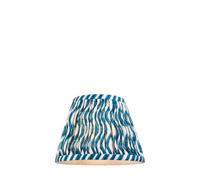 Loops Handcrafted 20Cm Tapered Cylinder Lamp Shade In Marlin Blue For Stylish Home Decor