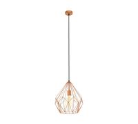 Loops Hanging Ceiling Pendant Light Copper Wire Cage 1x 60W E27 Hallway Feature Lamp Loops Copper