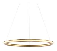 Loops Hanging Ceiling Pendant Light - Satin Gold Paint & White Silicone - 41W Led (Smd 2835) Warm White