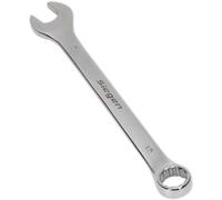 Loops Hardened Steel Combination Spanner - 15mm - Polished Chrome Vanadium Wrench in Metallics Loops Metallics