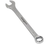 Loops Hardened Steel Combination Spanner - 19mm - Polished Chrome Vanadium Wrench in Metallics Loops Metallics