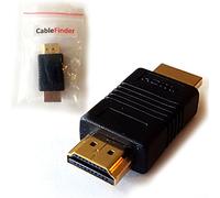 Loops HDMI Male to Male Coupler Gold Adapter Converter - High Speed 4K - Type A Plug - Joiner Extension Gender Changer