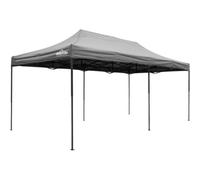 Loops Heavy Duty 3X6M Pop-Up Gazebo - Grey Waterproof Outdoor Canopy For Events