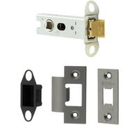Loops Heavy Duty Tubular Latches - 76mm Gun Metal For Durable Door Security