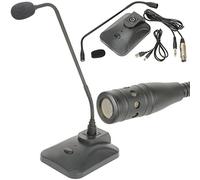 Loops Heavy Duty Unidirectional Paging Microphone - Wall Mount Tannoy Gooseneck Chime