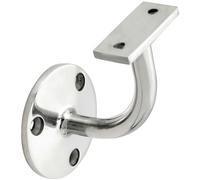 Loops Heavyweight Handrail Bannister Bracket 80mm Projection Polished Chrome Loops Multicolor